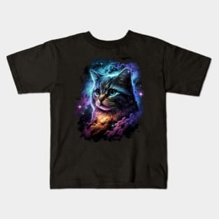 Cat Nebula Kids T-Shirt